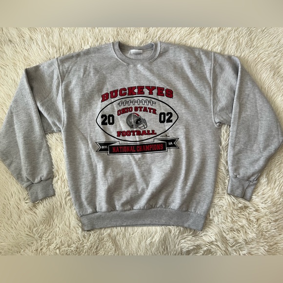 Ohio State Buckeyes 2002 Championship Crewneck Sweatshirt Size Large - Picture 1 of 6